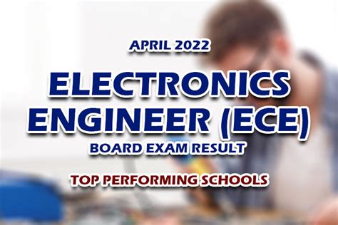 TOP SCHOOLS: April 2022 Electronics Engineer ECE  .